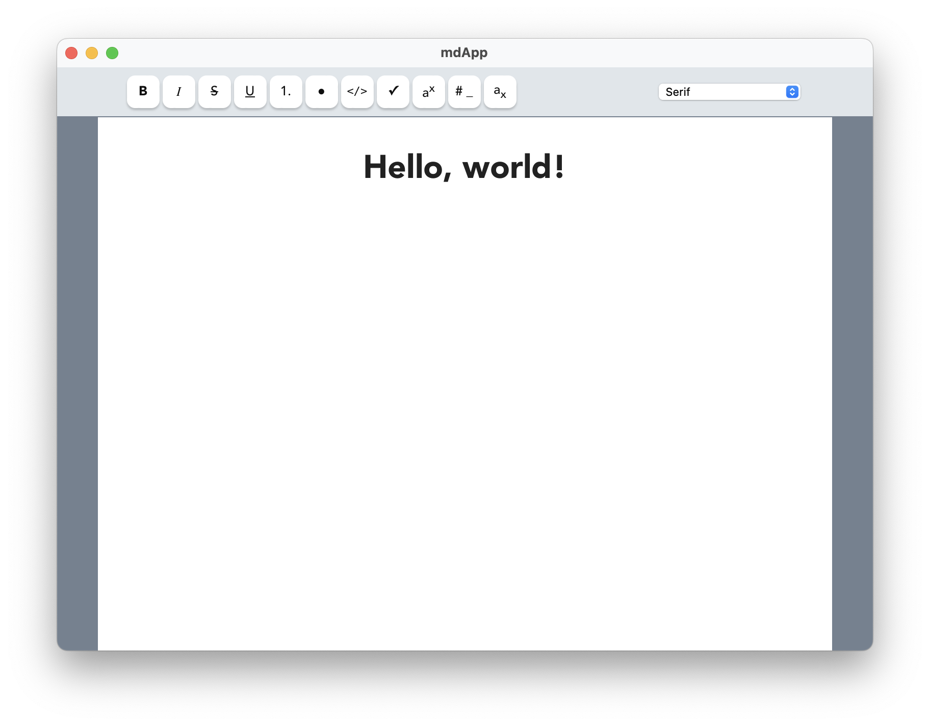 An image of the editor